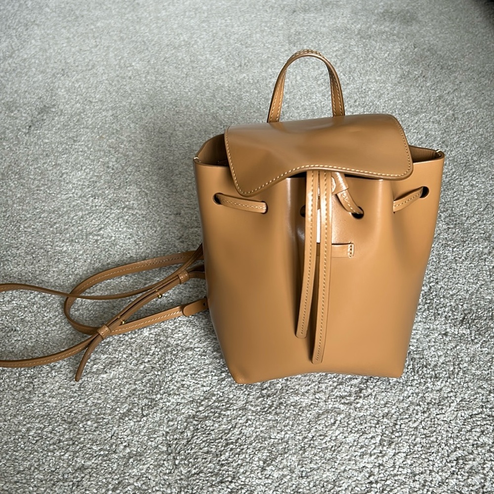 Mansur Gavriel Mini Backpack Camello Azzurro